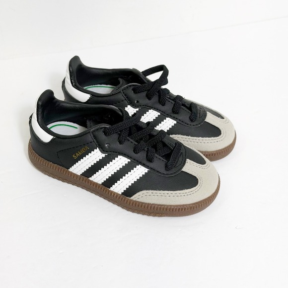 adidas Other - Adidas Samba Classic Sneakers Boys 5.5K Black White Gum GZ8350 Indoor Soccer